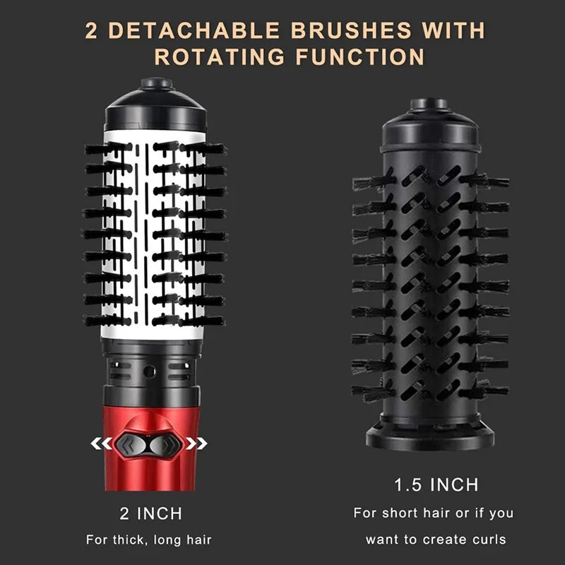 3 in 1 Rotating Hair Dryer Electric Comb Hair Straightener Brush Dryer Brush Hot Air Comb Negative Ion Hair Styler Comb