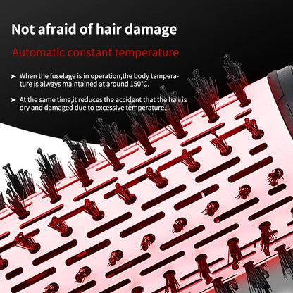 3 in 1 Rotating Hair Dryer Electric Comb Hair Straightener Brush Dryer Brush Hot Air Comb Negative Ion Hair Styler Comb
