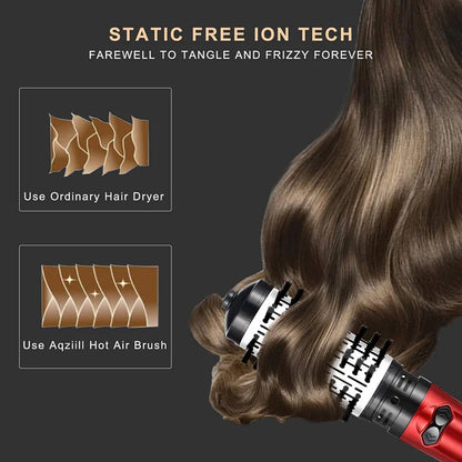 3 in 1 Rotating Hair Dryer Electric Comb Hair Straightener Brush Dryer Brush Hot Air Comb Negative Ion Hair Styler Comb